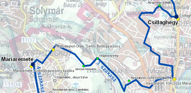 3. szakasz térkép
